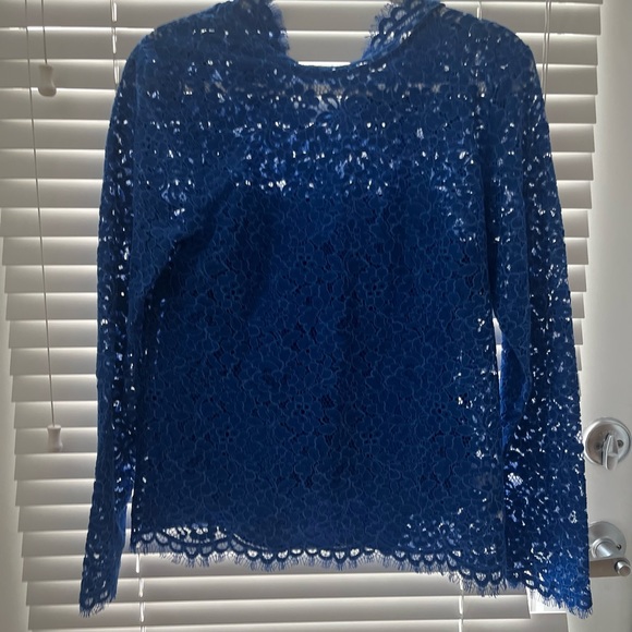 Beautiful Blue lace top from J.Crew - Picture 2 of 2